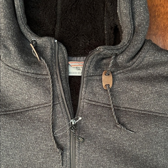 Rugged Elements Cozy Gray Men’s Sherpa Lined Hoodie Jacket, Size XXL, NWOT - Picture 5 of 16